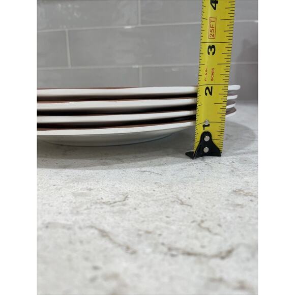 Set 4 Rachel Ashwell Harvest Fall Pumpkins Thanksgiving Melamine Dinner Plates - Picture 6 of 7